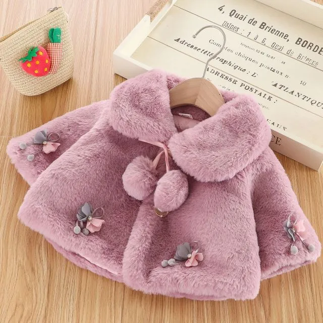 Baby Girl Winter Fur Jacket