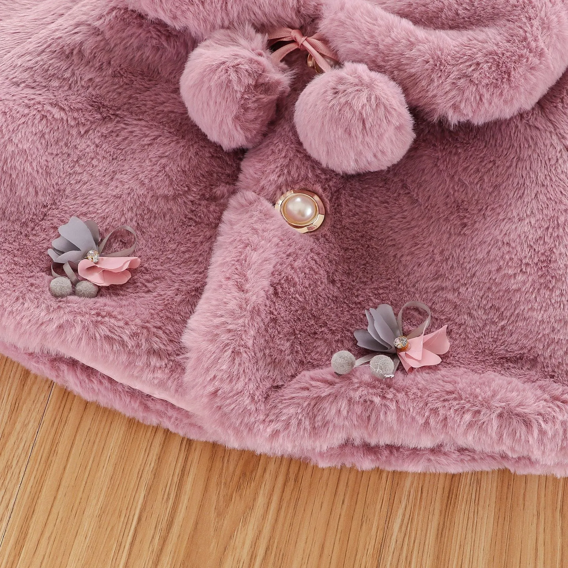 Baby Girl Winter Fur Jacket