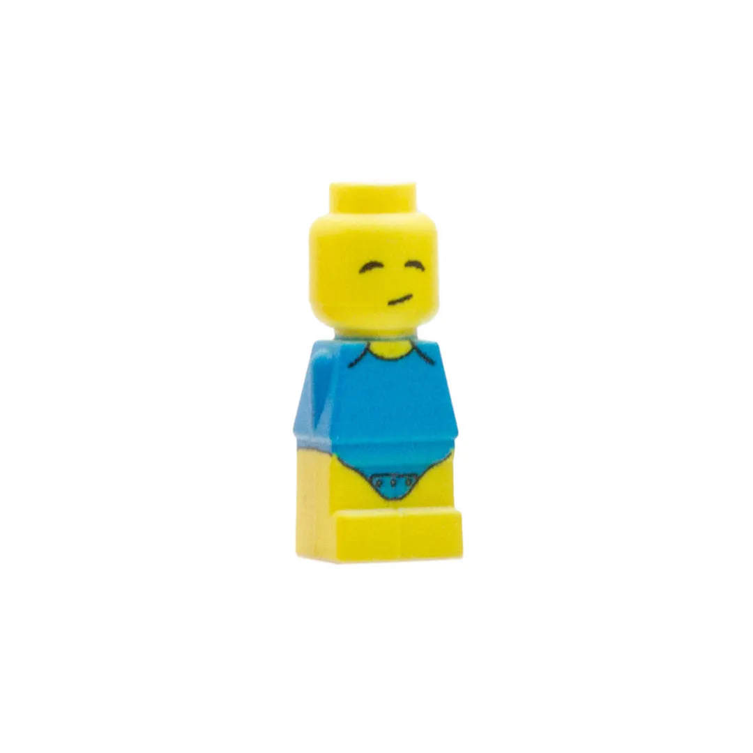 Baby in Blue Babygrow - Custom Design Microfigure