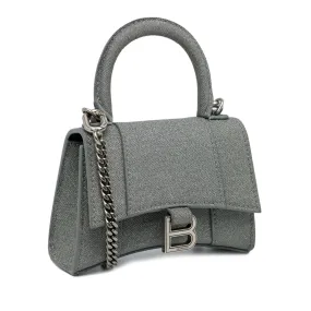 Balenciaga Mini Glitter Hourglass Satchel