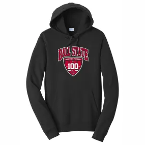 Ball State Football 2024 Black 100 Years Shield Hoodie