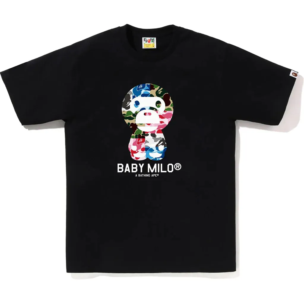 BAPE ABC Camo Crazy Baby Milo Black Tee