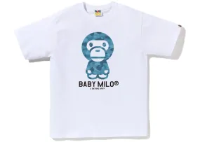 BAPE Honeycomb Camo Baby Milo Tee White/Blue