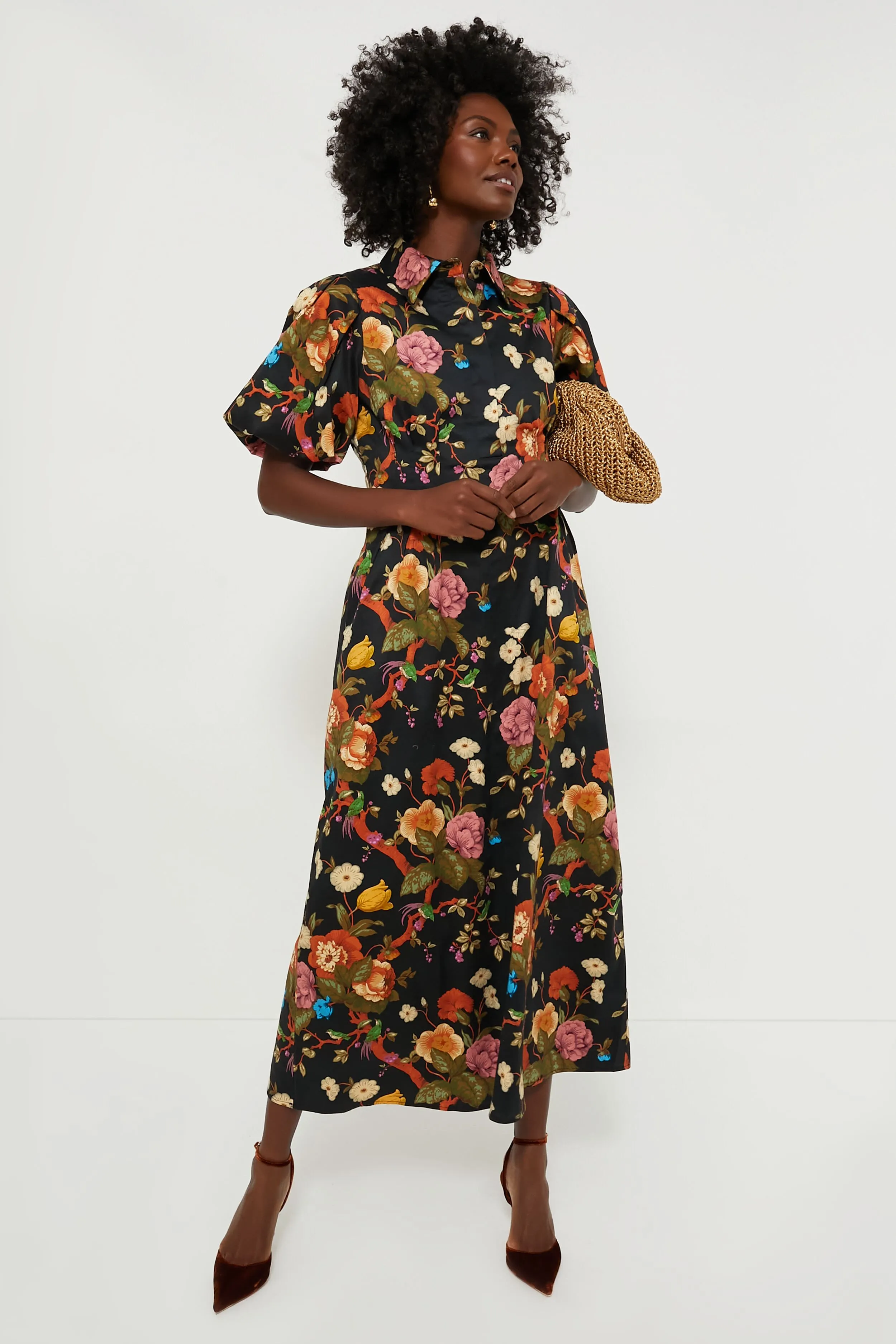 Baroque Floral Delaney Dress