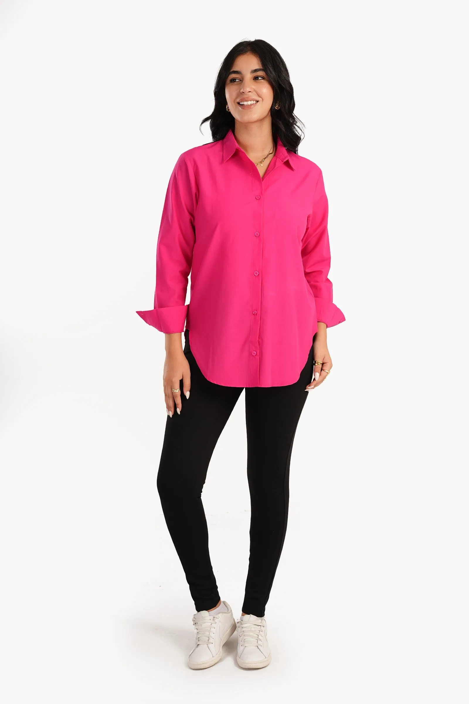 Basic Shirt with Round Hem