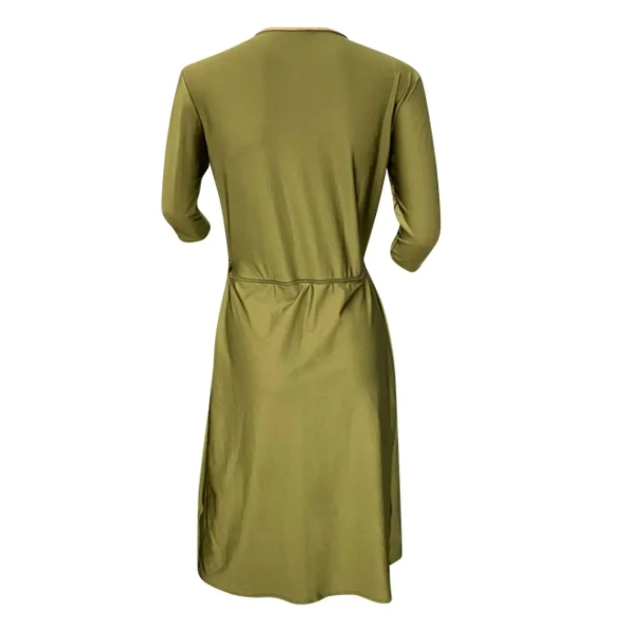 Becca 2.0 Swim Dress W/ Shorts: Olive/Gold