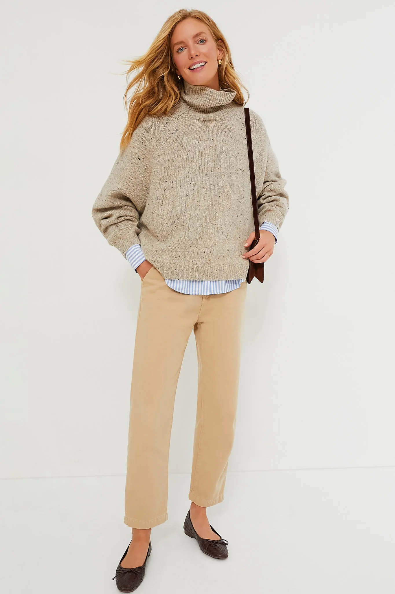 Beige Dotty Sweater