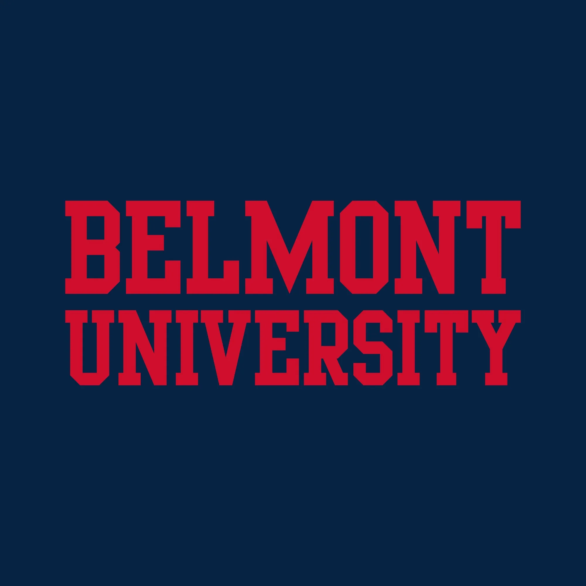 Belmont University Bruins Basic Block Heavy Blend Hoodie - Navy