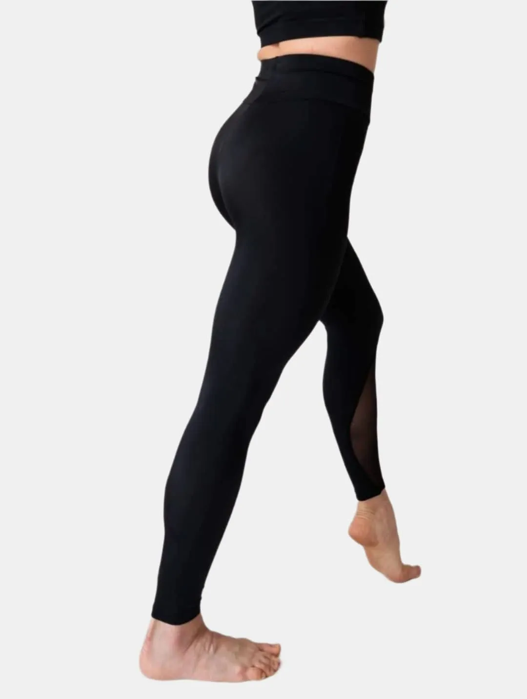 Black Full Length Leggings Leucosia