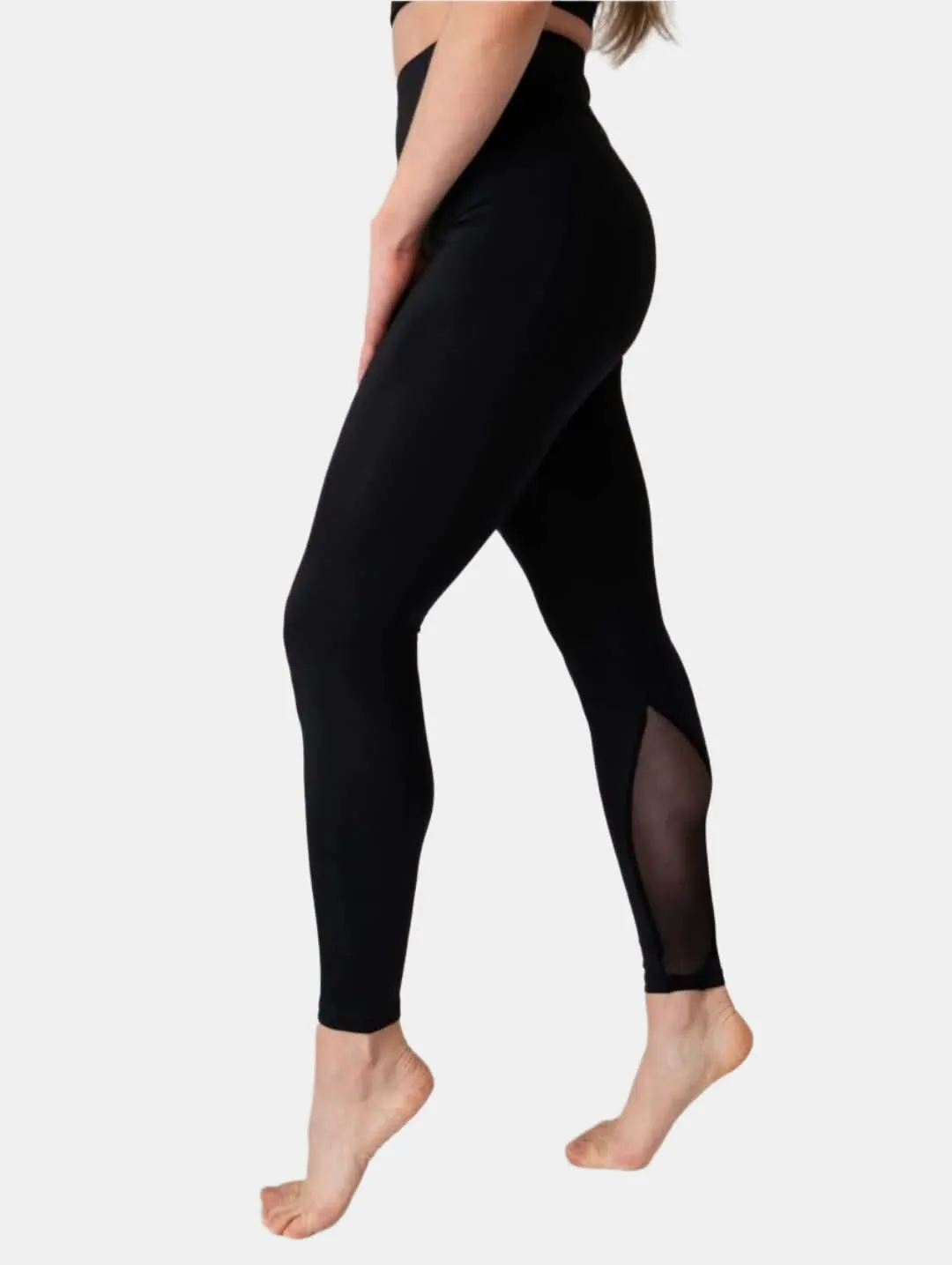 Black Full Length Leggings Leucosia