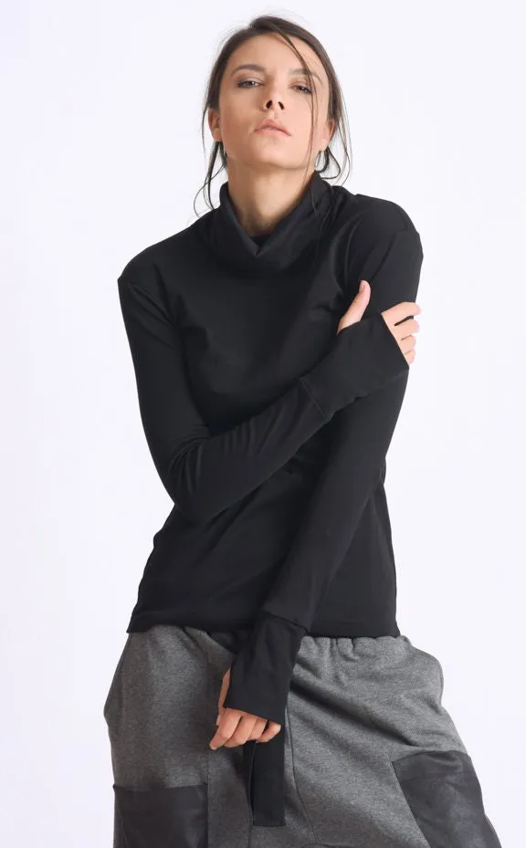 Black Long Sleeve Top