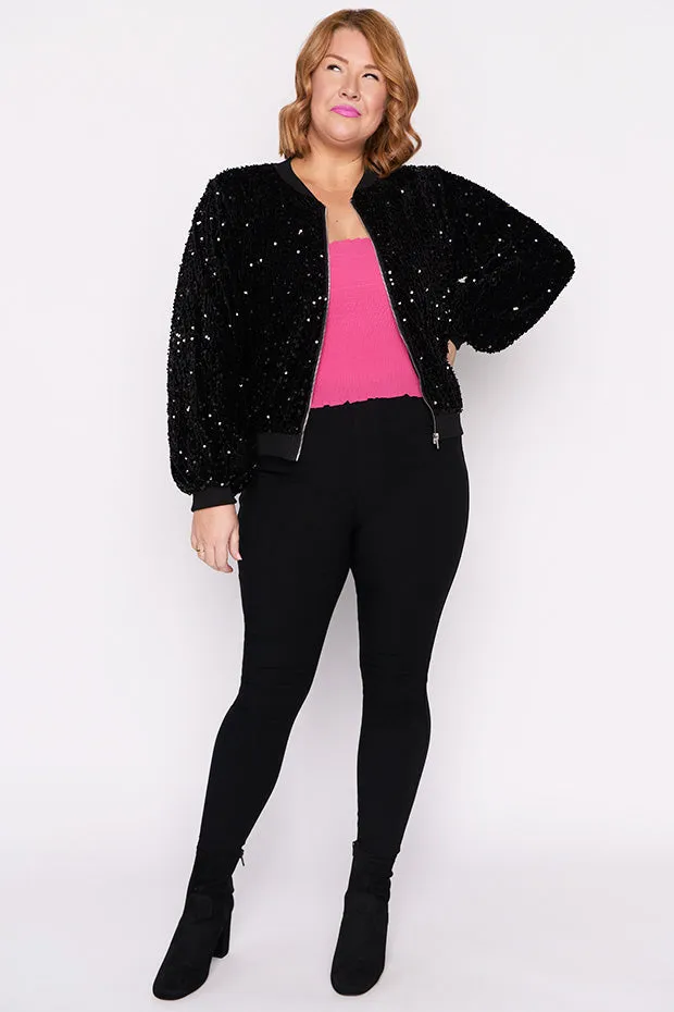 Bling Black Sequins Jacket