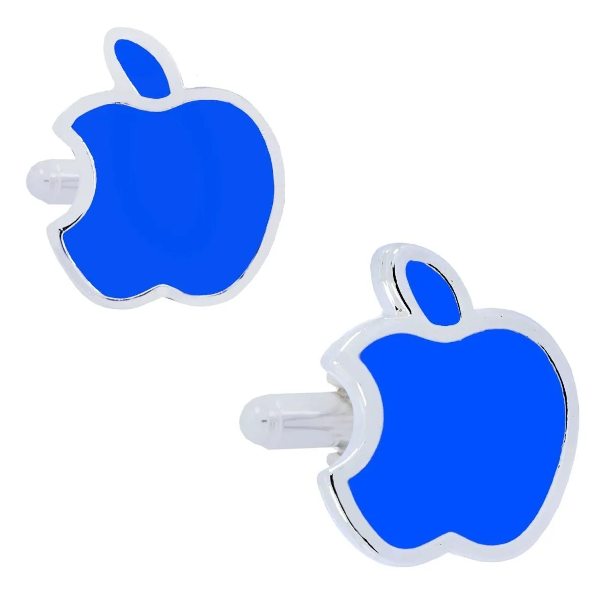 Blue Apple Cufflinks In Box