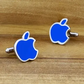 Blue Apple Cufflinks In Box