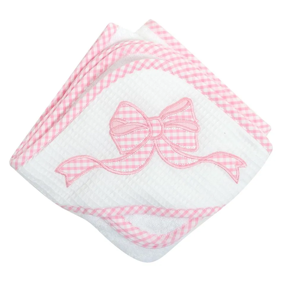 Bow Hooded Towel & Washcloth Set 3 Marthas