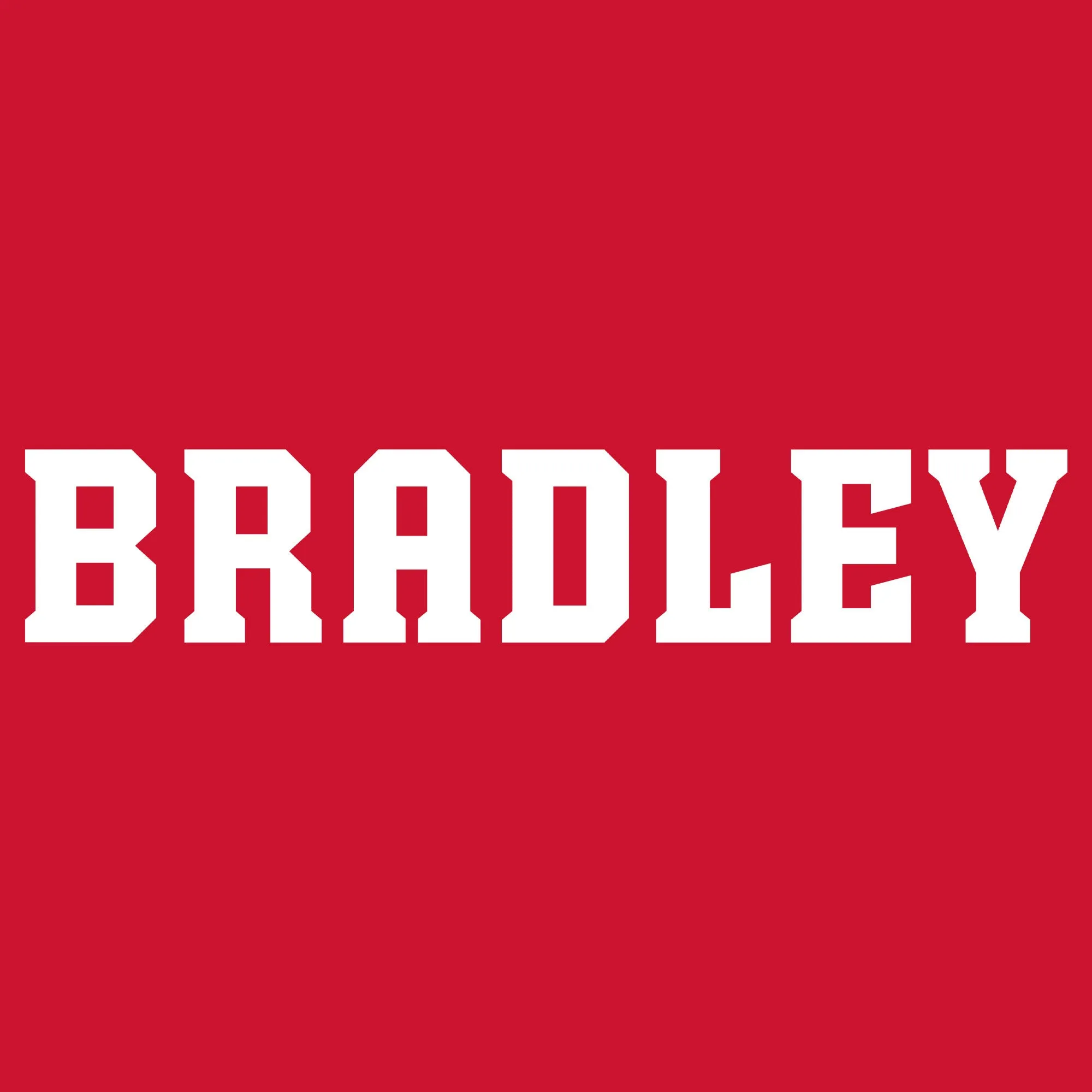 Bradley University Braves Basic Block Heavy Blend Hoodie - Red