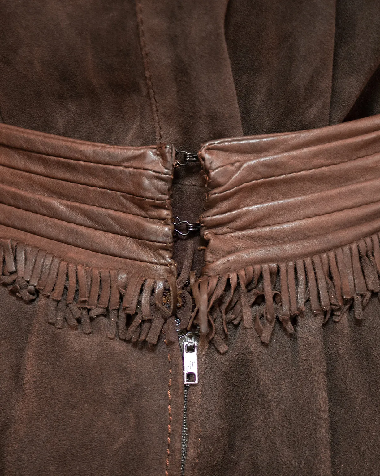 Brown Suede and Fringe Ensemble