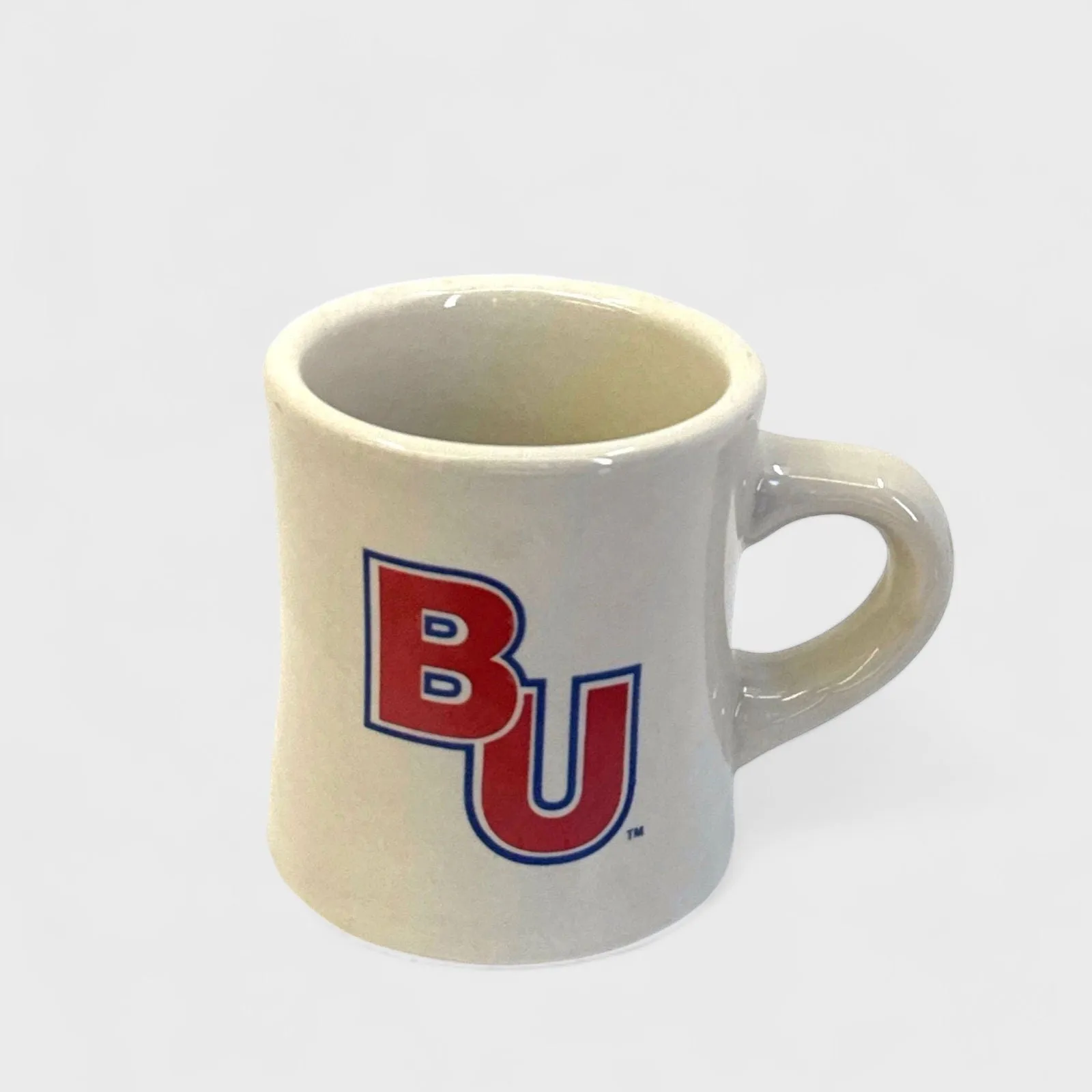 BU - Ceramic Campfire Coffee Mug | 10 fl oz | White | College Logo | EUC