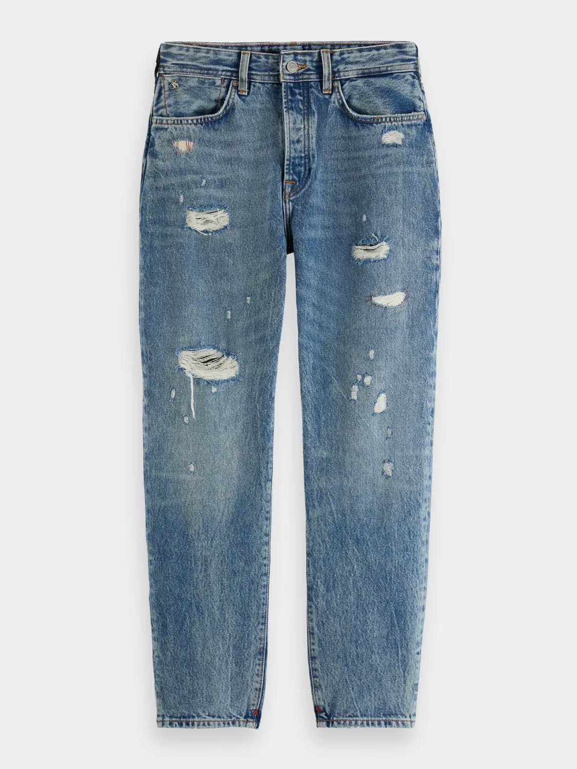 Buzz mid-rise boyfriend-fit jeans