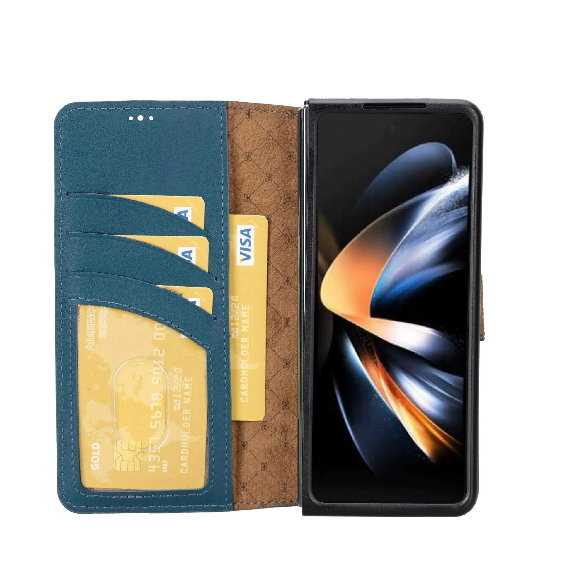 Carter Leather Samsung Galaxy Z Fold 4 Wallet Case