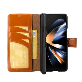 Carter Leather Samsung Galaxy Z Fold 4 Wallet Case