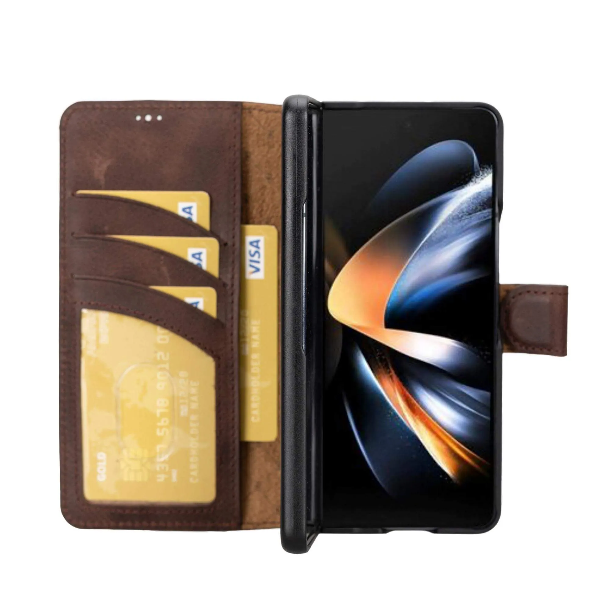 Carter Leather Samsung Galaxy Z Fold 4 Wallet Case