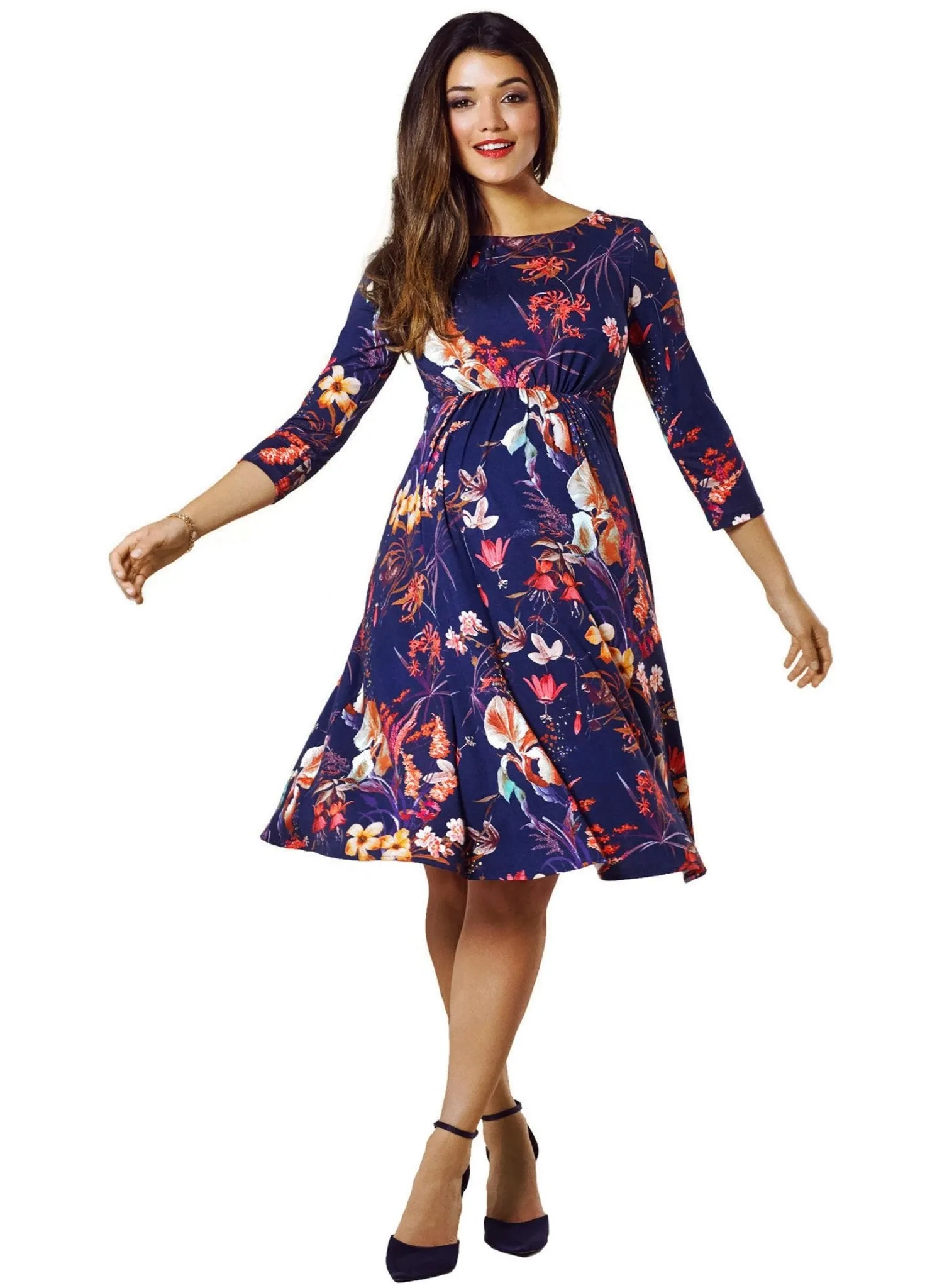 Cathy Maternity Dress - Oriental Bloom