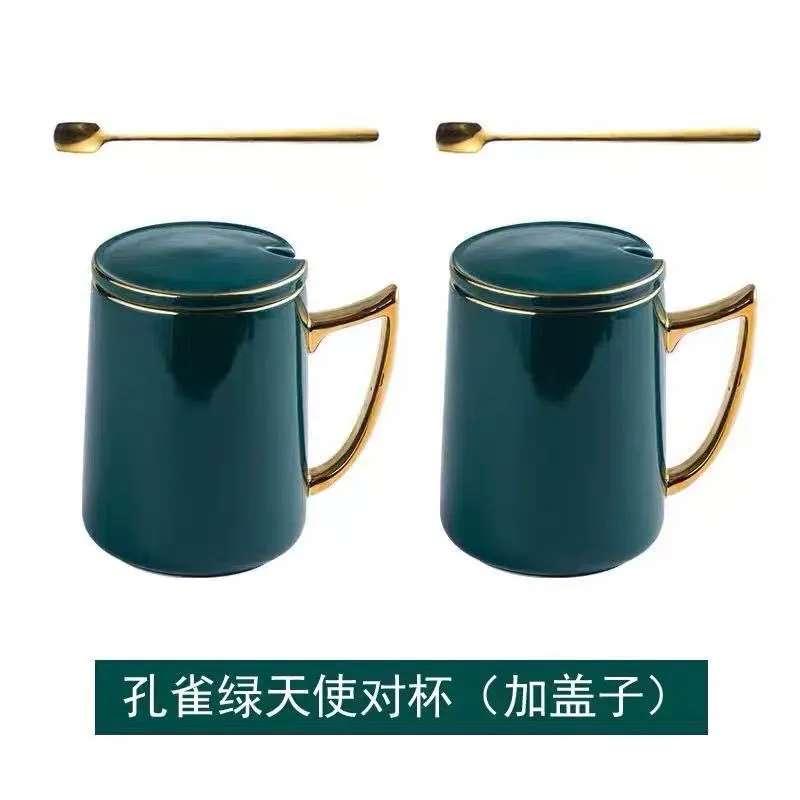 ceramic coffee cup with spoon