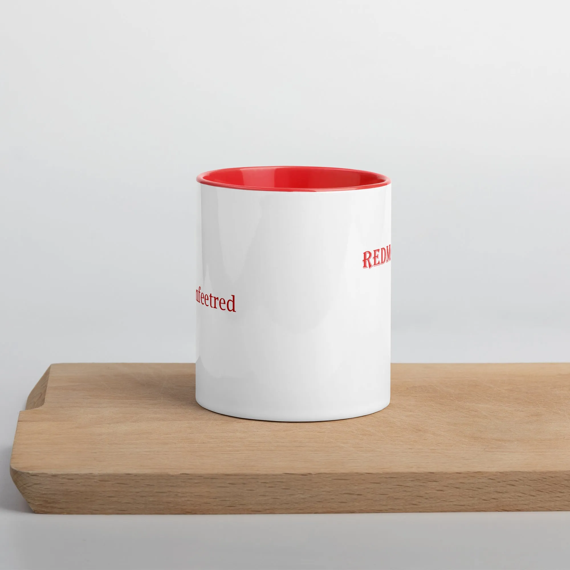 Ceramic Coffee Mug with Color Inside - Queenfeetred Redmorning