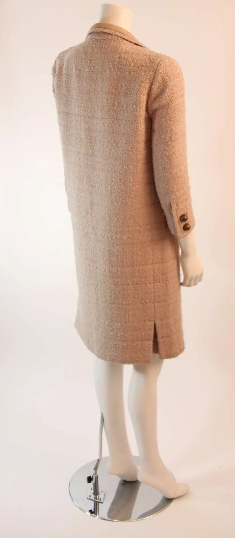 CHANEL 1960s Attributed to Chanel Cream Boucle 3 pc Tweed Suit