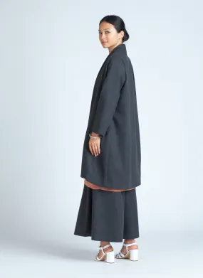 Changes Shawl Collar Long Sleeve Jacket - Blue Grey