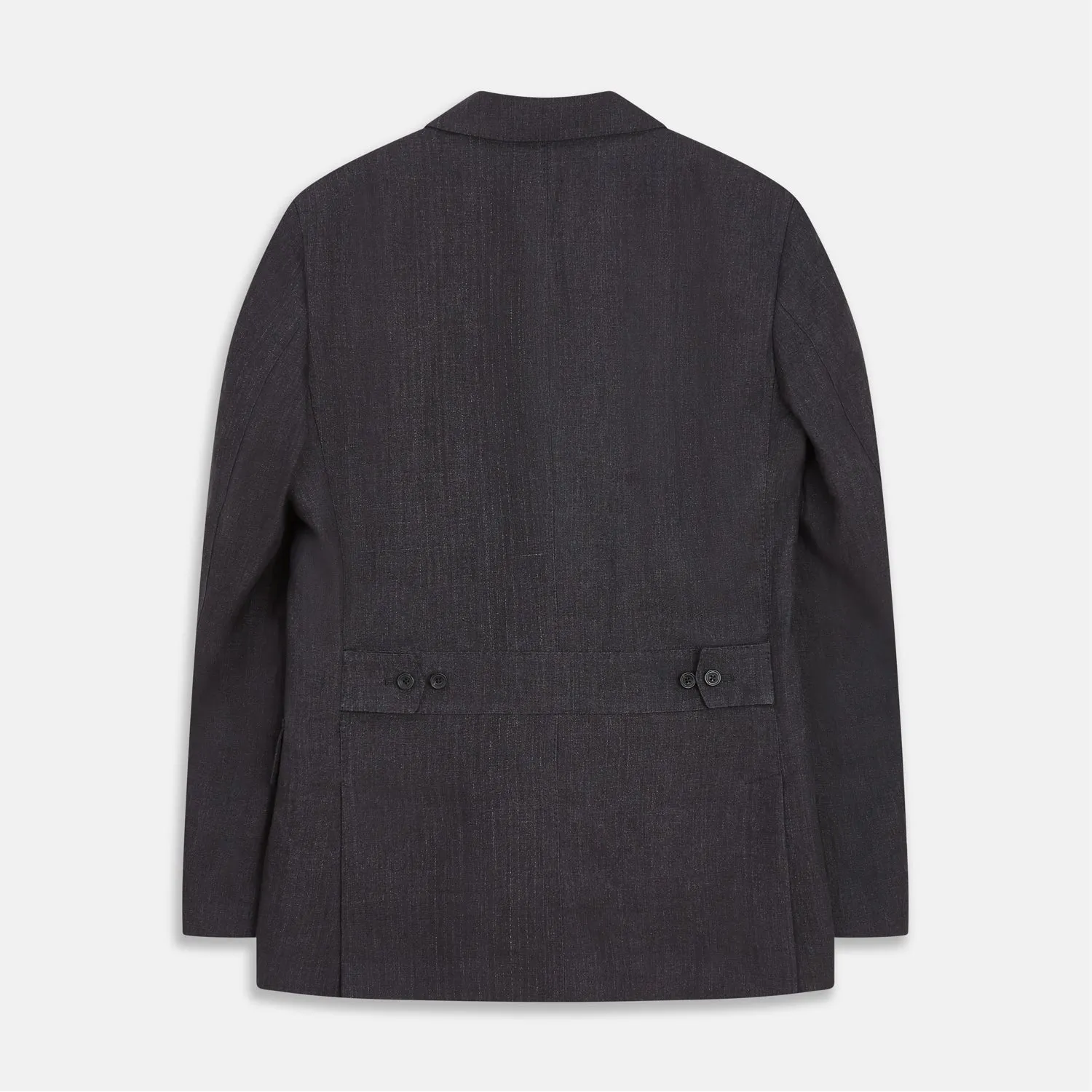 Charcoal Linen Safari Byron Jacket