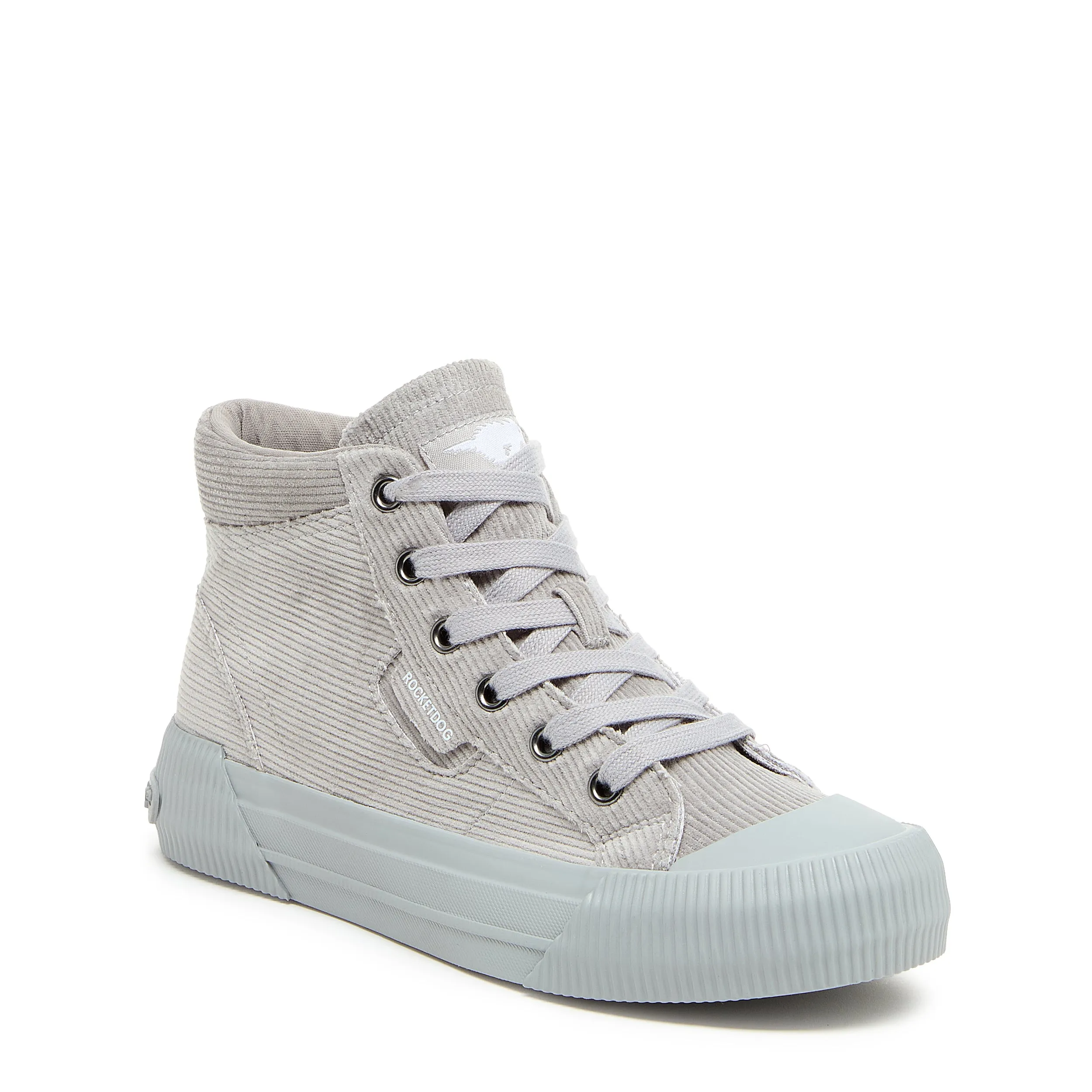 Cheery Grey Corduroy High Top Sneaker