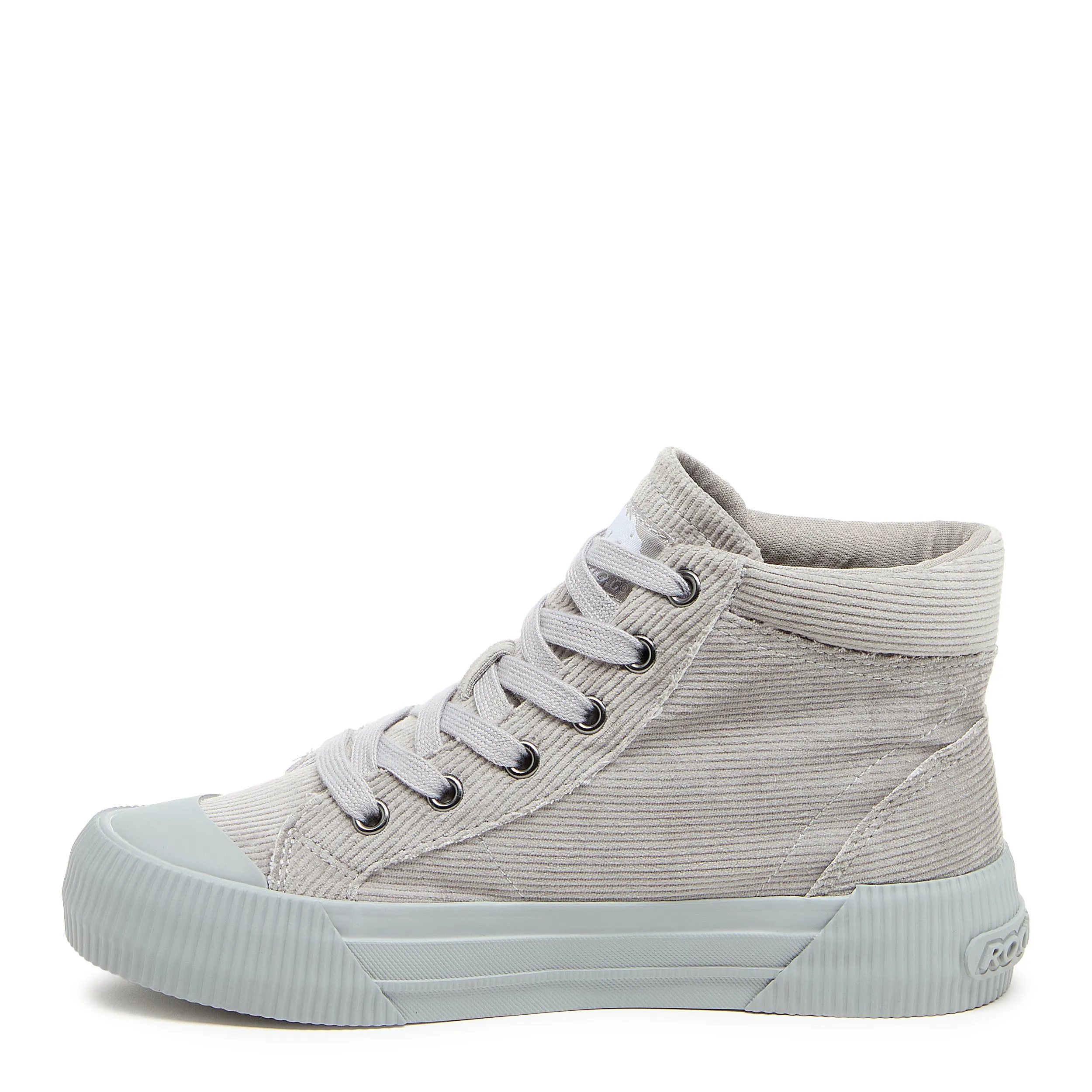 Cheery Grey Corduroy High Top Sneaker