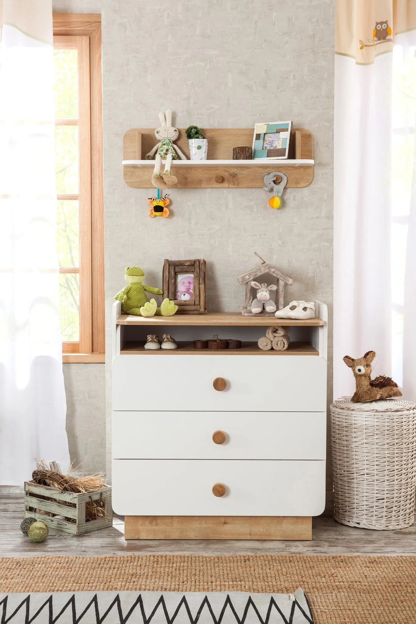 Cilek Natura Baby Dresser With Desk