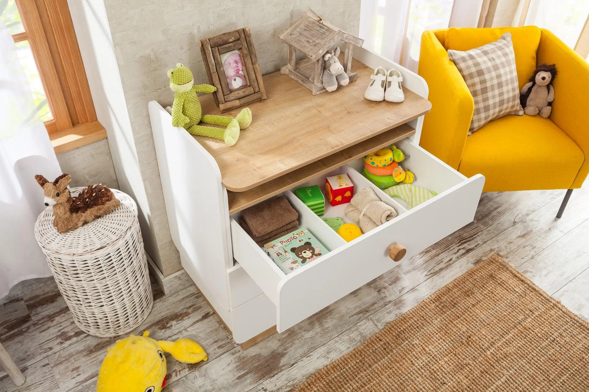 Cilek Natura Baby Dresser With Desk