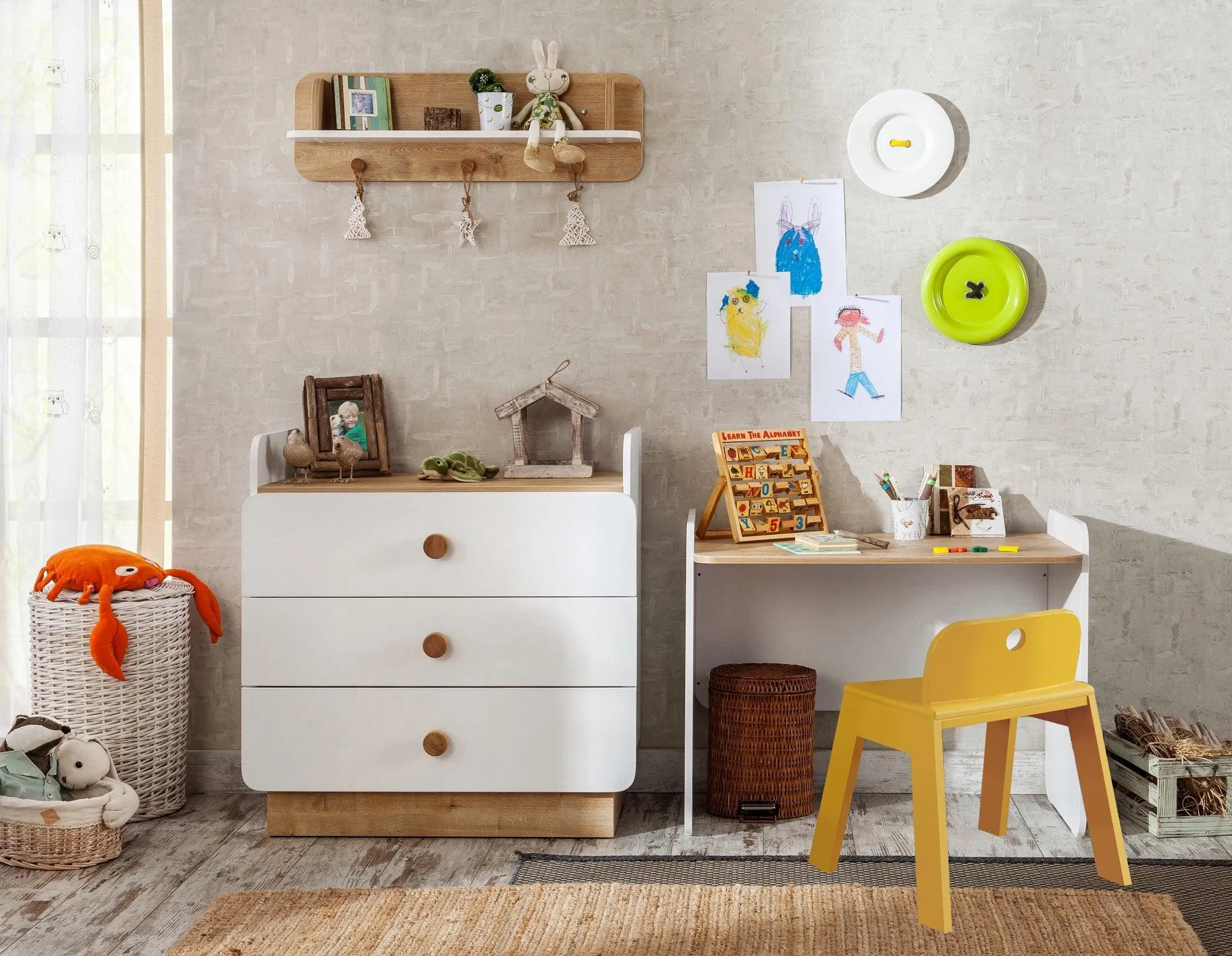 Cilek Natura Baby Dresser With Desk