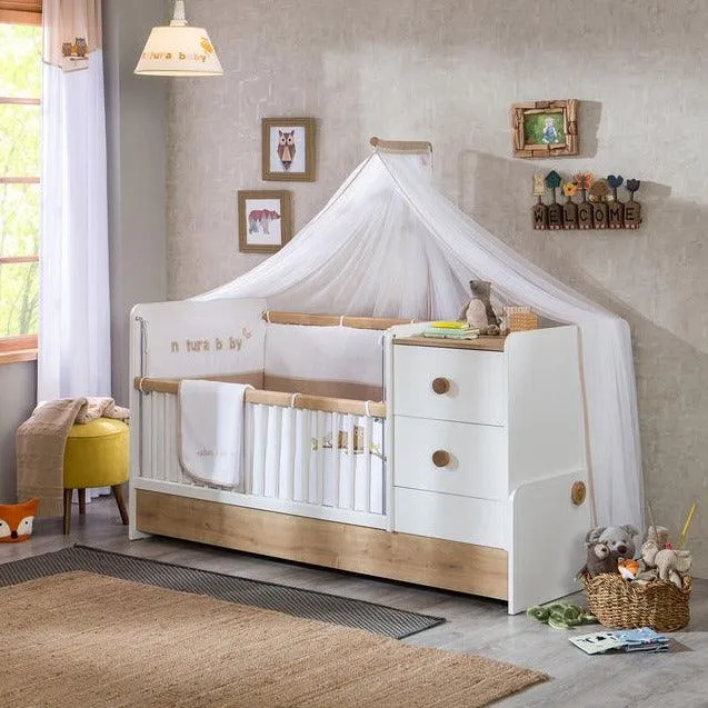 Cilek Natura Baby St Convertible Baby Bed (75X160 Cm) (NEW)