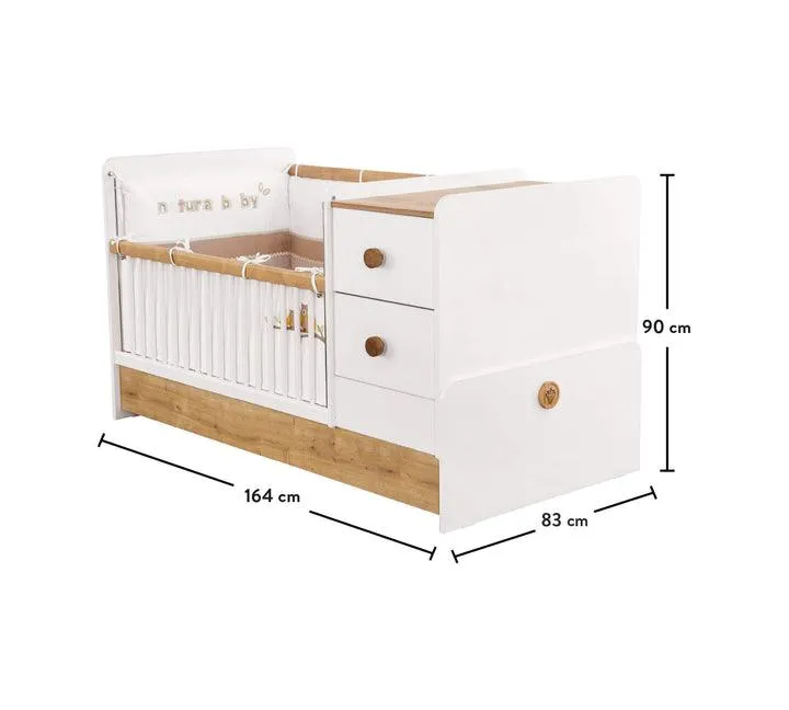 Cilek Natura Baby St Convertible Baby Bed (75X160 Cm) (NEW)