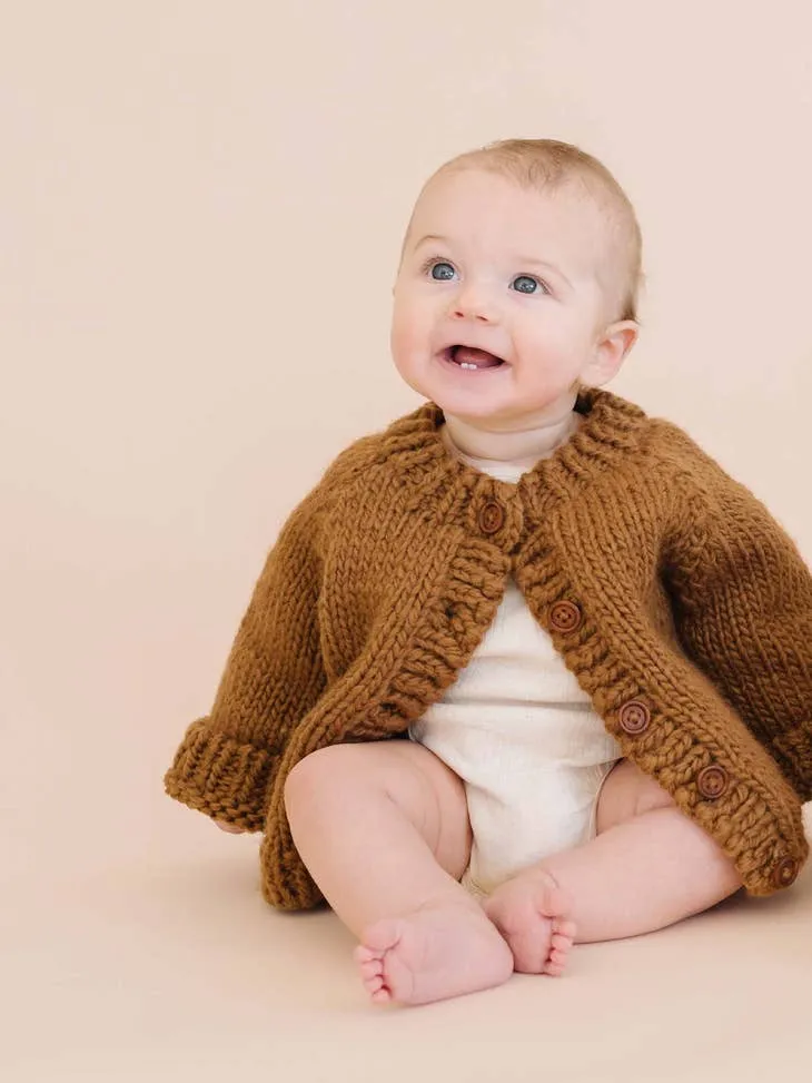 Classic Cardigan Sweater - Walnut