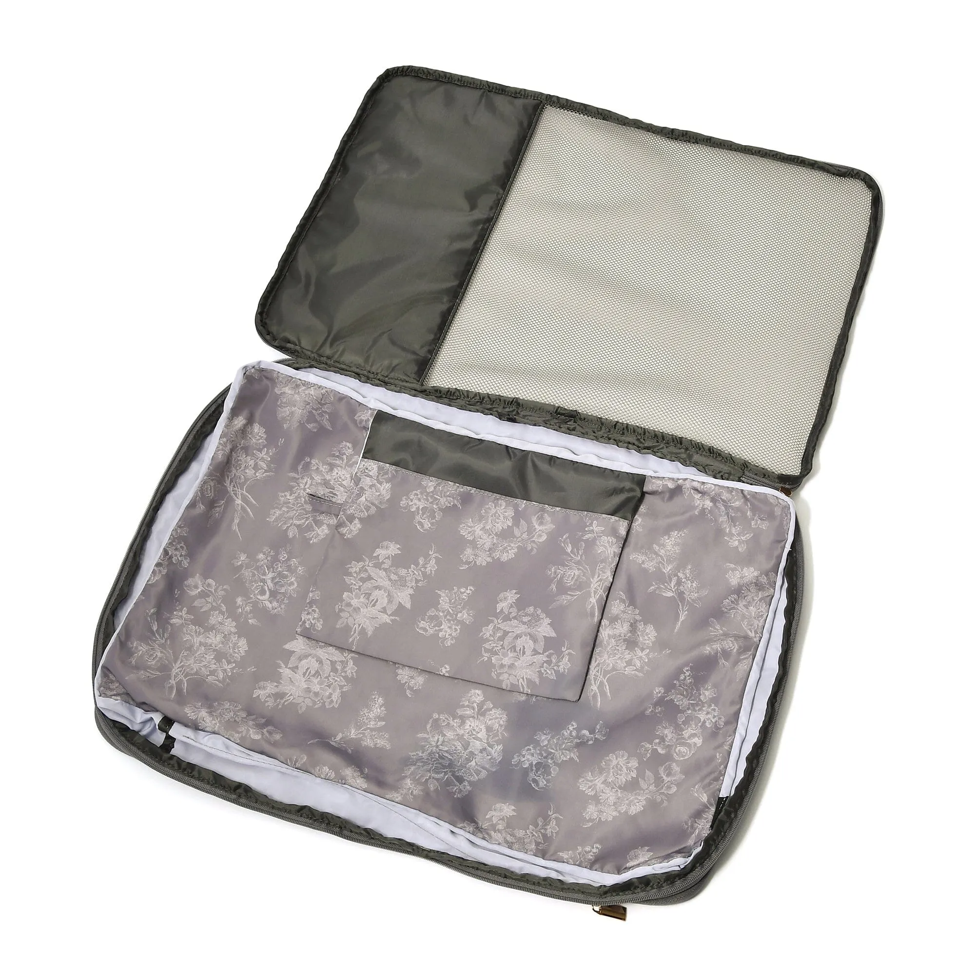 Classic Flower Compression Organizer L Dark Grey