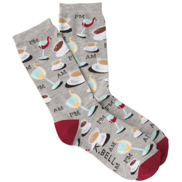 Coffee and Wine Women's Crew Socks