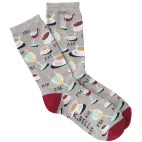 Coffee and Wine Women's Crew Socks