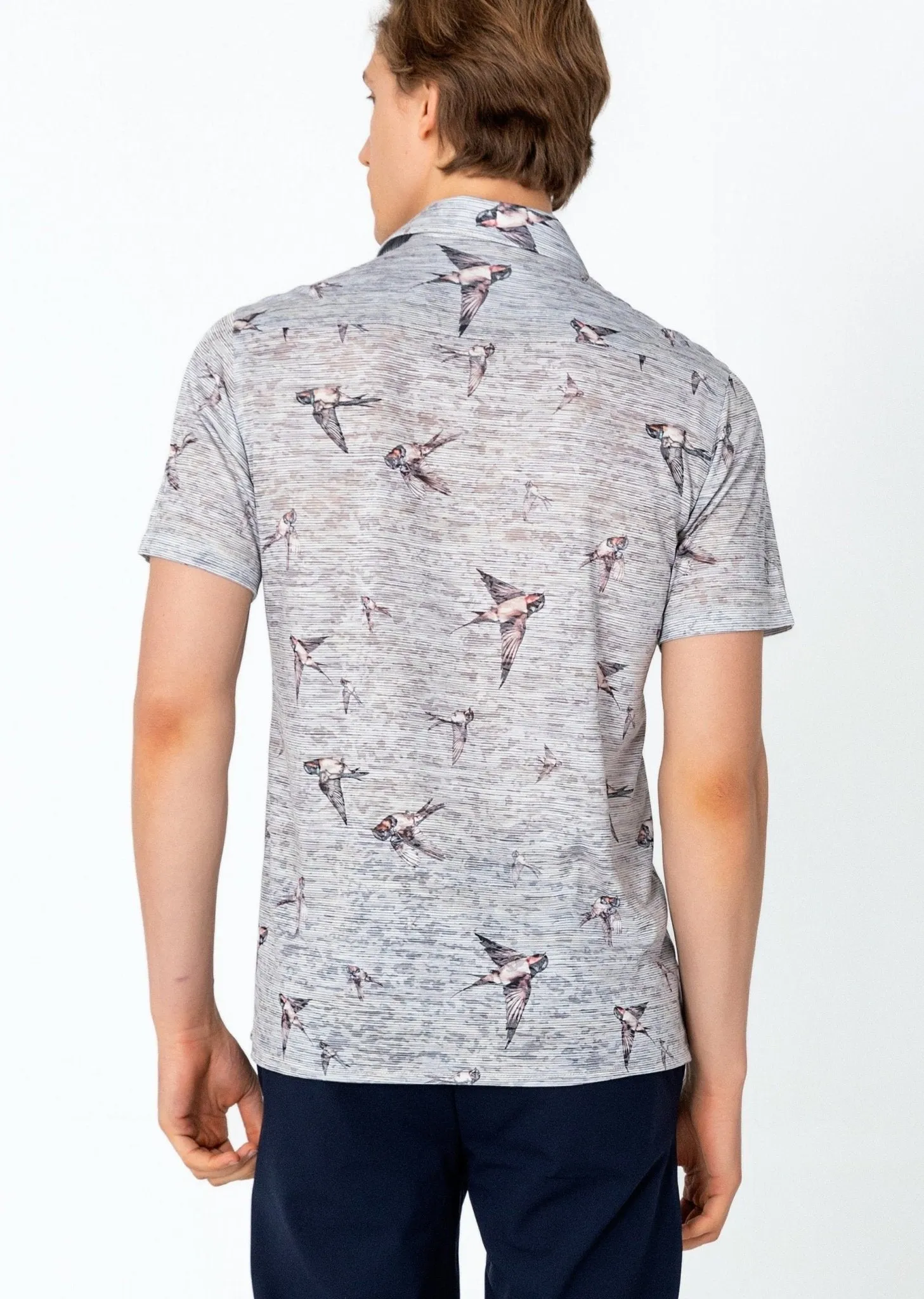 Collared Lightweight Shirt - Sparrow Stone