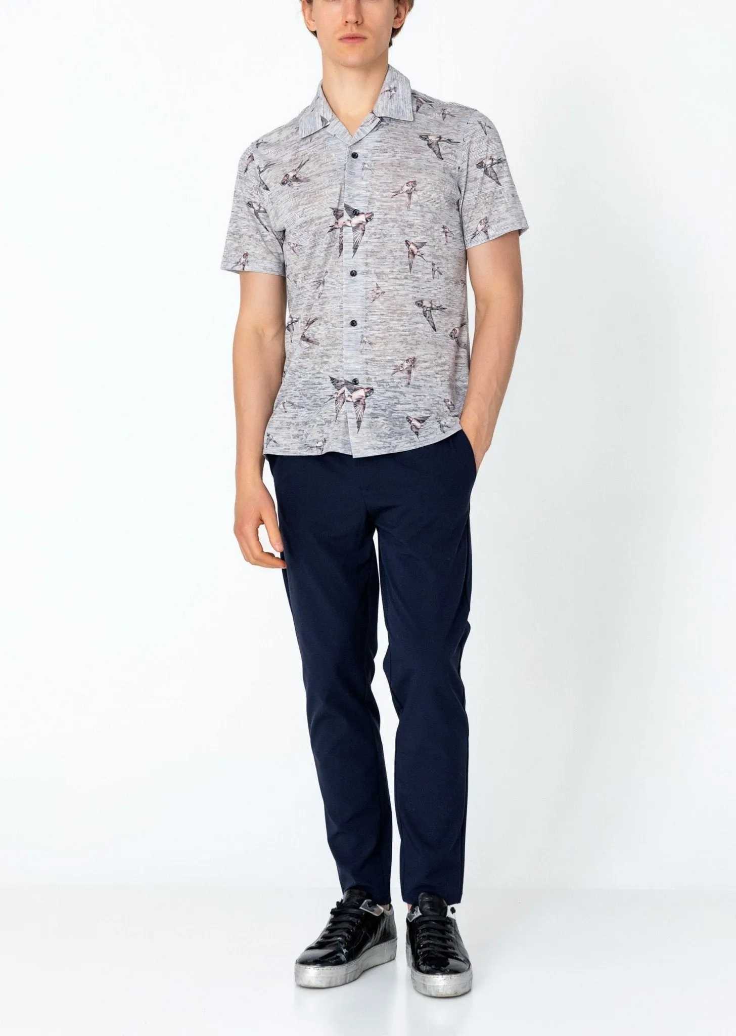 Collared Lightweight Shirt - Sparrow Stone