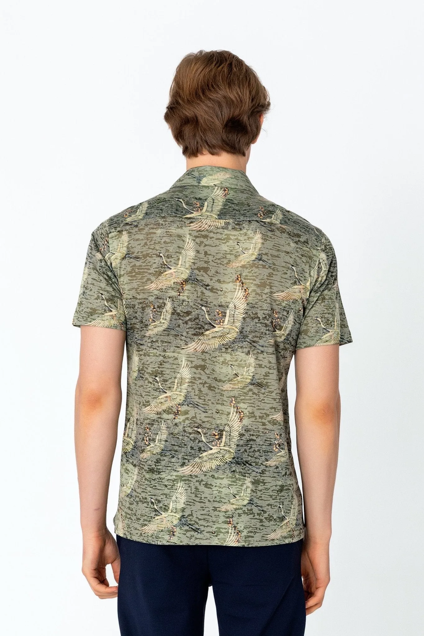 Collared Lightweight Shirt - Stork Green