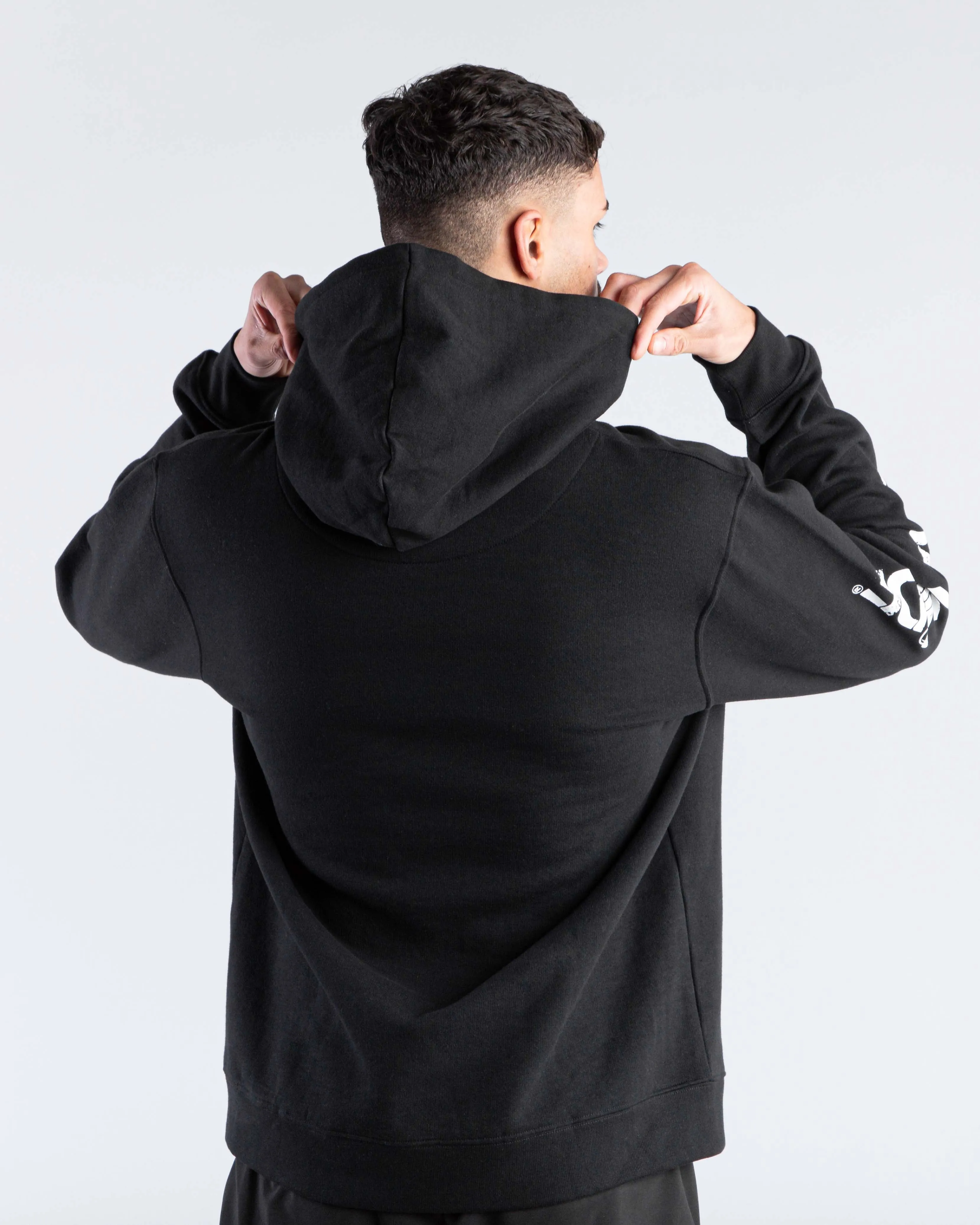 Core Hoodie - Black / White