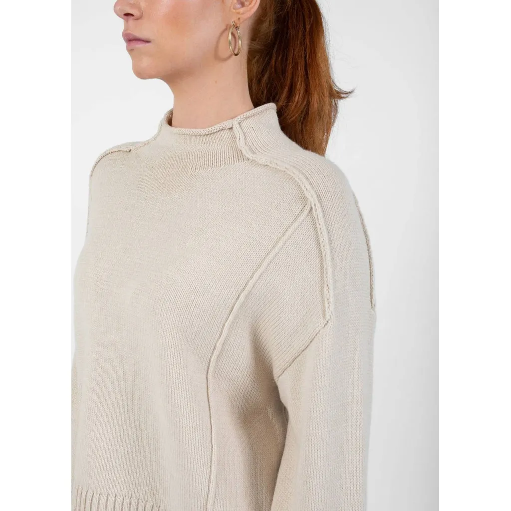 Coster Turtleneck Jumper Cream