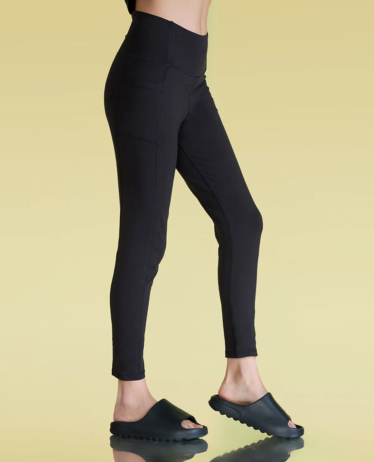 Cotton Everyday Top & Leggings - Black