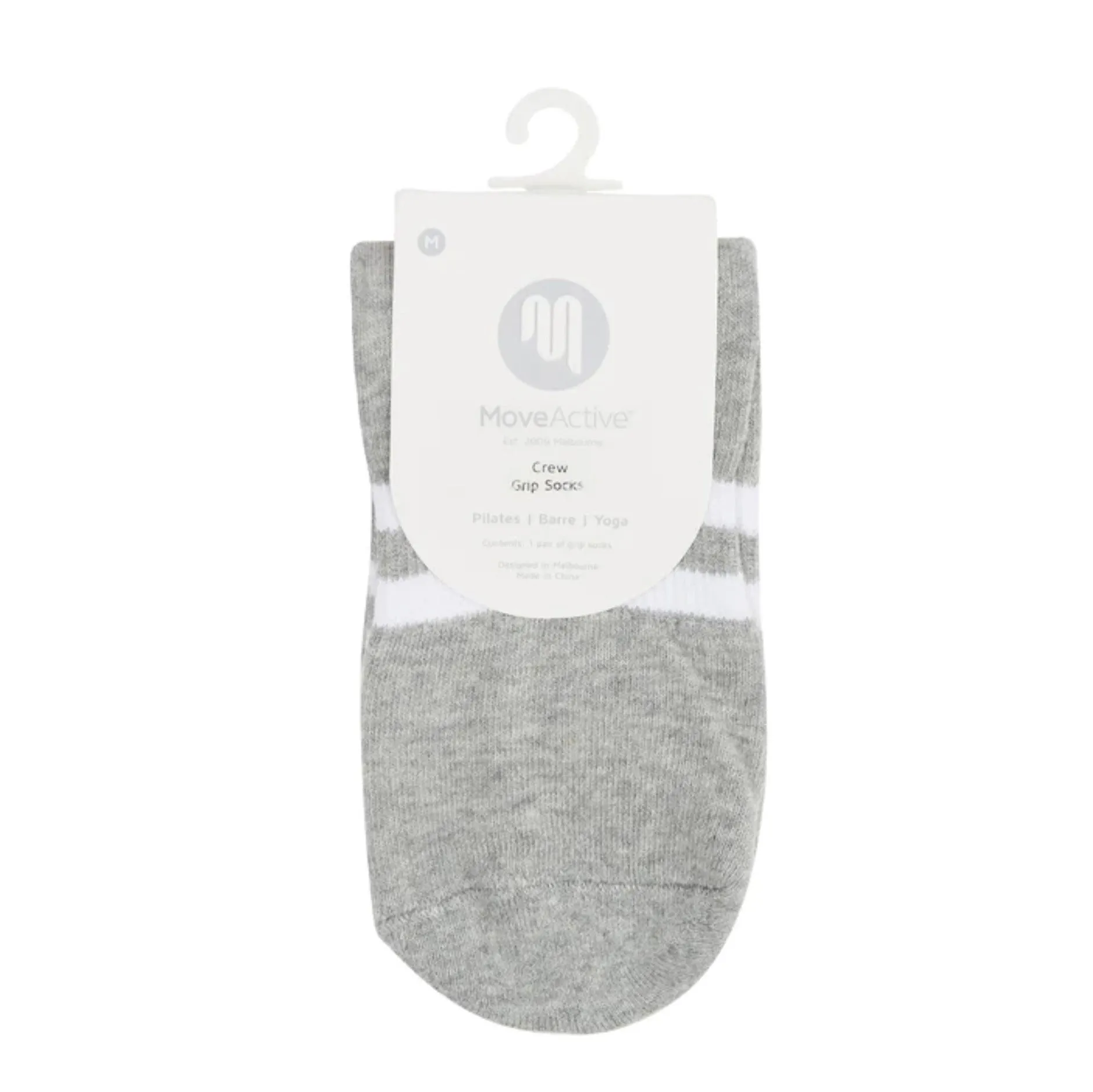 Crew Grip Socks - Sporty Stripe (Barre / Pilates)